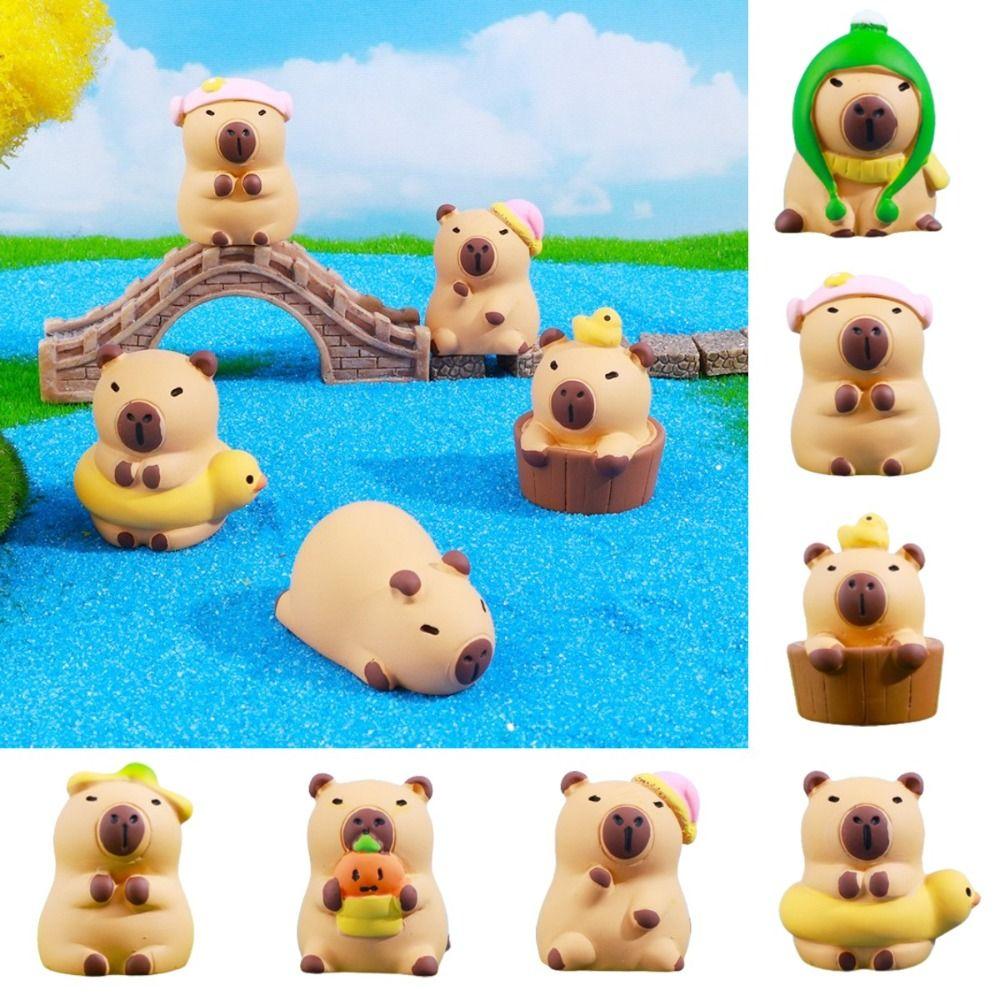

Simulation Capybara Figure Toys Animals Capybara Animals Figures Ornaments Style E