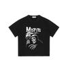 Men's Black T-Shirt Misfits Skull Reaper Graphic Print Casual Streetwear Top