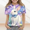 Roupas Casuais e da Moda de Páscoa para Crianças, Apresentando Coelhinhos, Ovos de Páscoa e Tops e Camisetas Estampados de Manga Curta.