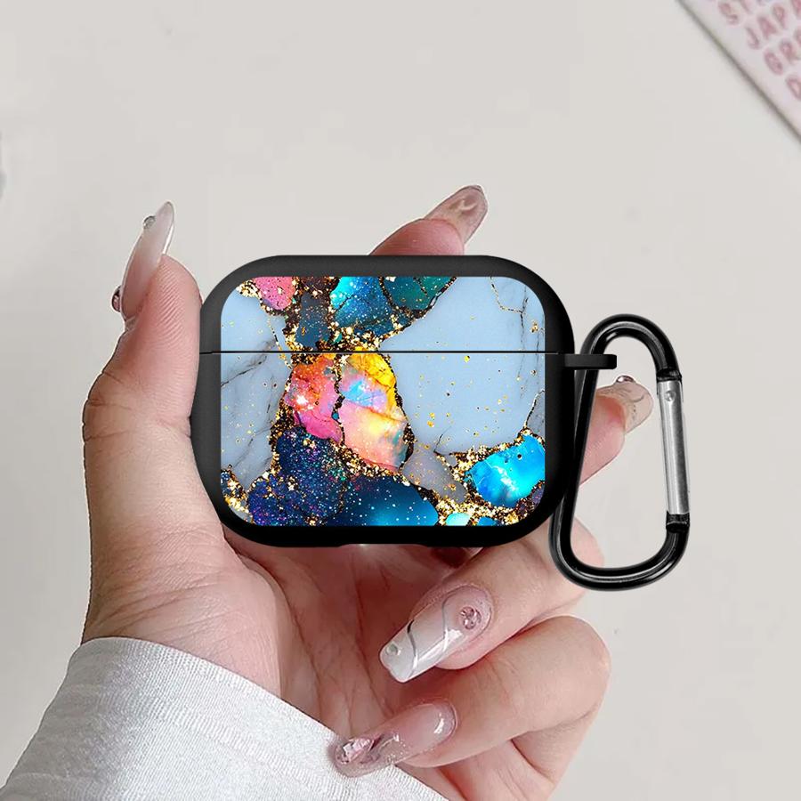Kopfhörer Hüllen Abdeckung Hülle Für Airpods 3 Pro 1 4 Pro3 Pro2 2 Bunt Marmor