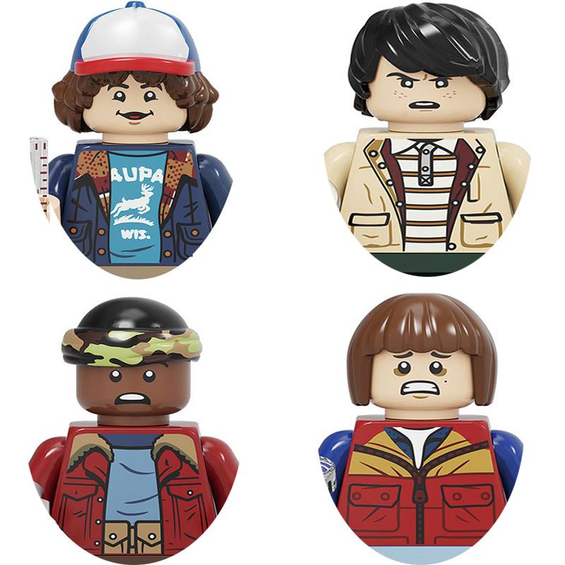 Cartoon Vecna Dustin Mike Hopper Byers Will Eleven Demogorgon Model Buliding Blocks Bricks Construction Toys Figures For Kids
