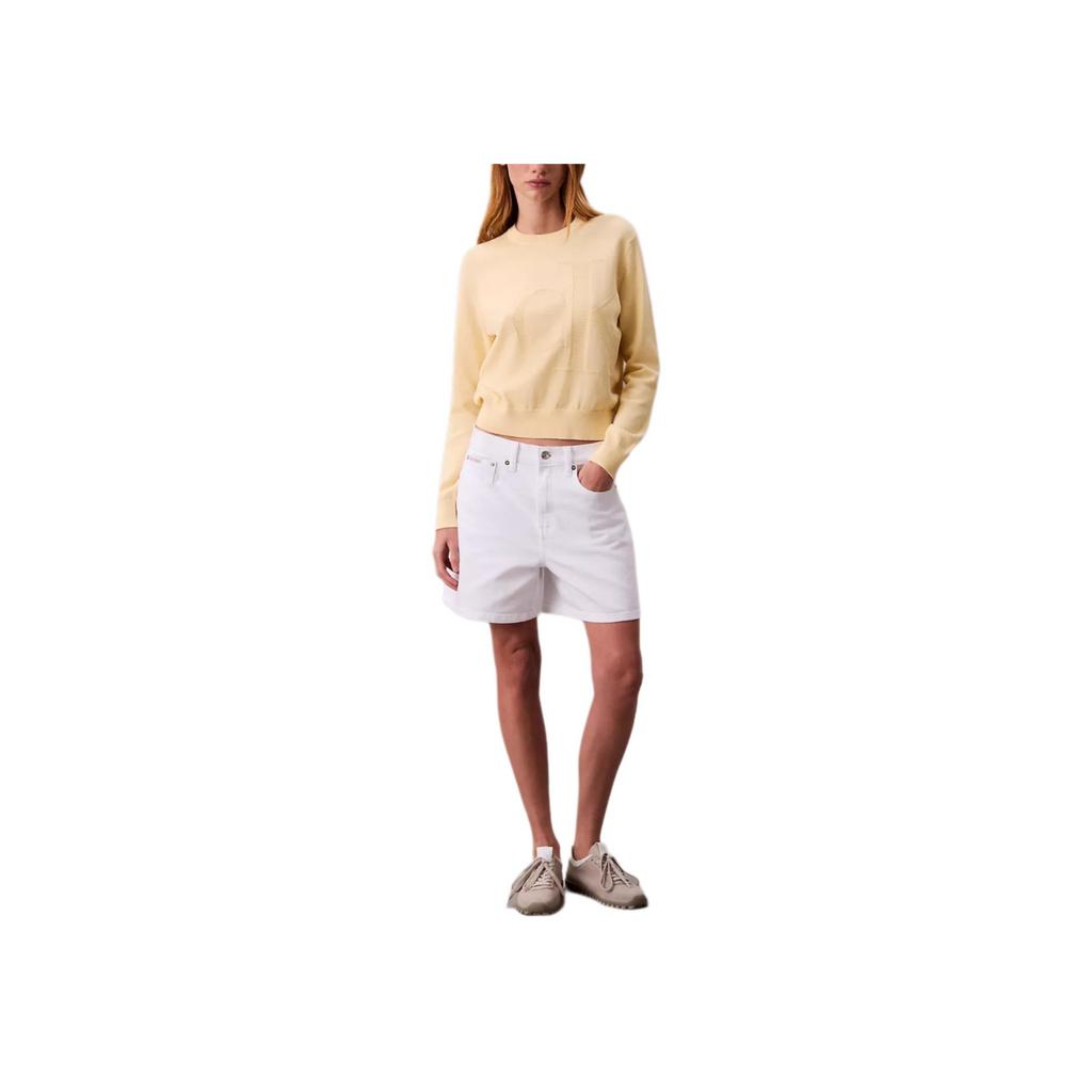 Calvin Klein Comfortable Round Neck Casual Solid Color Long Sleeve Sweater Women sweater 47B352G-RM9