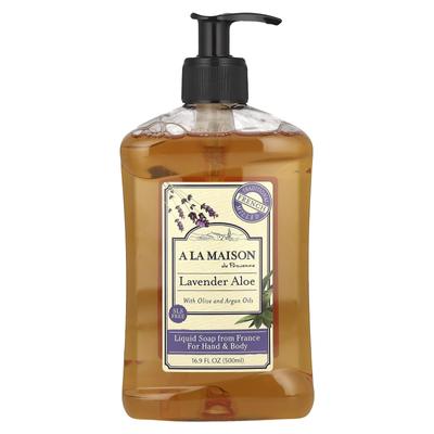 Flüssigseife für Hände und Körper, Lavendel-Aloe, 16,9 fl oz (500 ml)