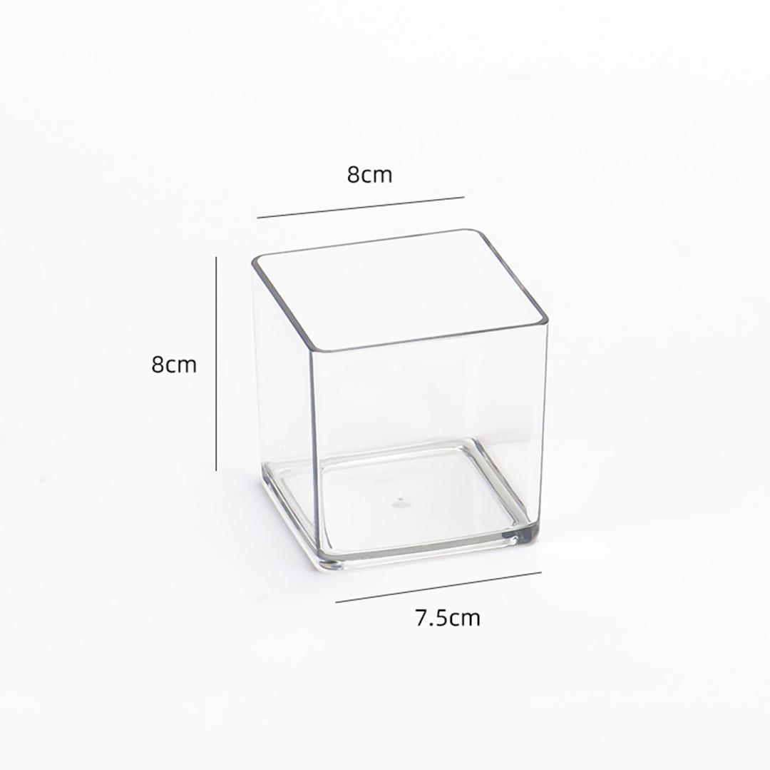

Square Clear Wake Up Flowers Box Round Storage Box Water Flower Pot Hydroponic Container Plastic Vase Flower Shop Storage Bucket