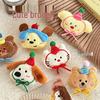 Spring/Summer Fluffy Cartoon Doll Brooch: Cute Plush Pin Jewelry for Girls