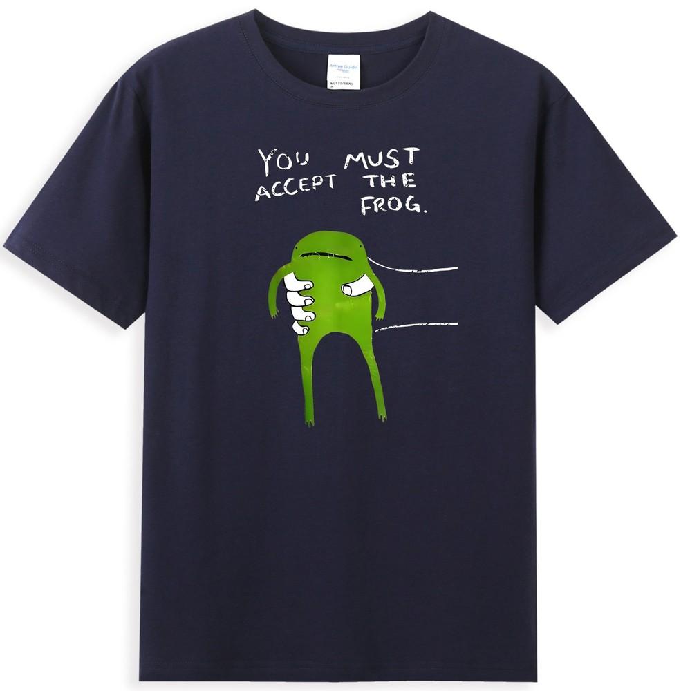 Du musst den Frosch akzeptieren Lustige Frosch Grafik Zitat Unisexs T-Shirt