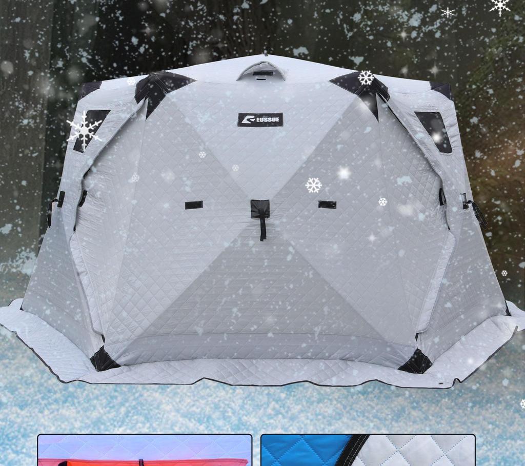Winter Warm Tent: Insulated Cotton Ice Fishing & Camping Shelter