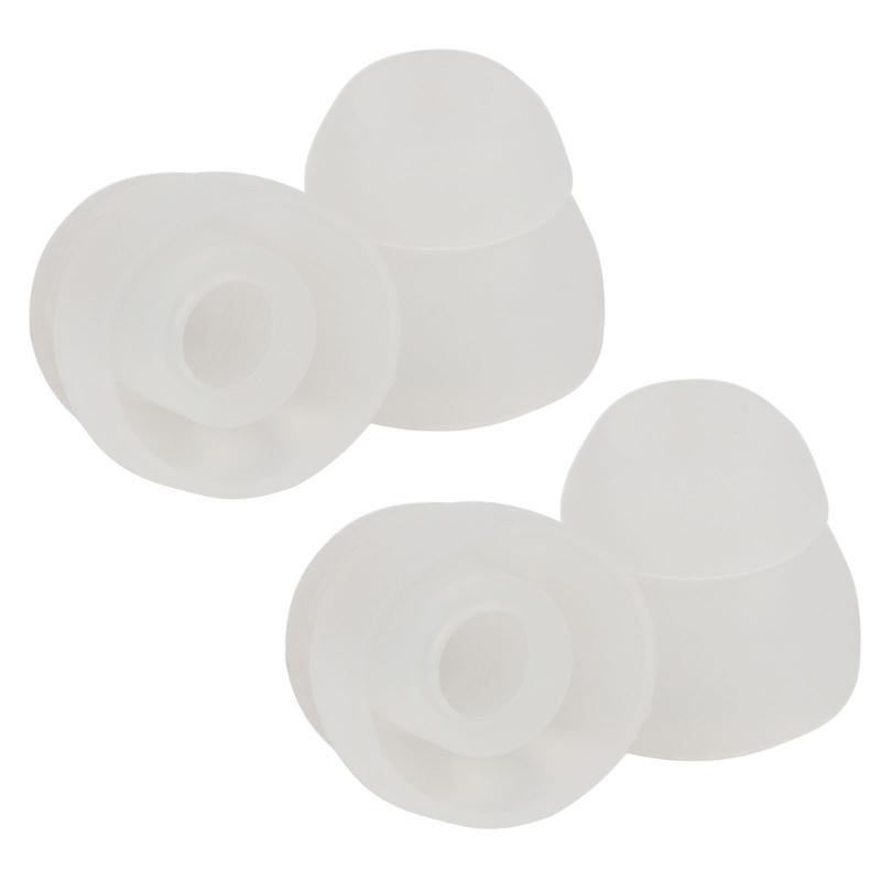 Replacement Double Flange Ear Tips Earbuds Silicone Pads For In Ear Headphones In-Ear Hole 4.5mm