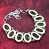 Set de bijuterii din argint solid 925 Peridot, set de colier și brățări lucrate manual pentru femei, bijuterii frumoase cu pietre prețioase reglabile