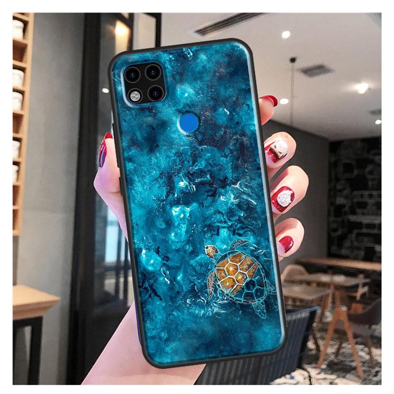 Oceánská mořská želva pro Redmi 10 Pouzdro pro Xiaomi Redmi Note 11 Pro 8 9 10 Pro 8T 9S 10S 9A 9C 9T Kryt Fundas