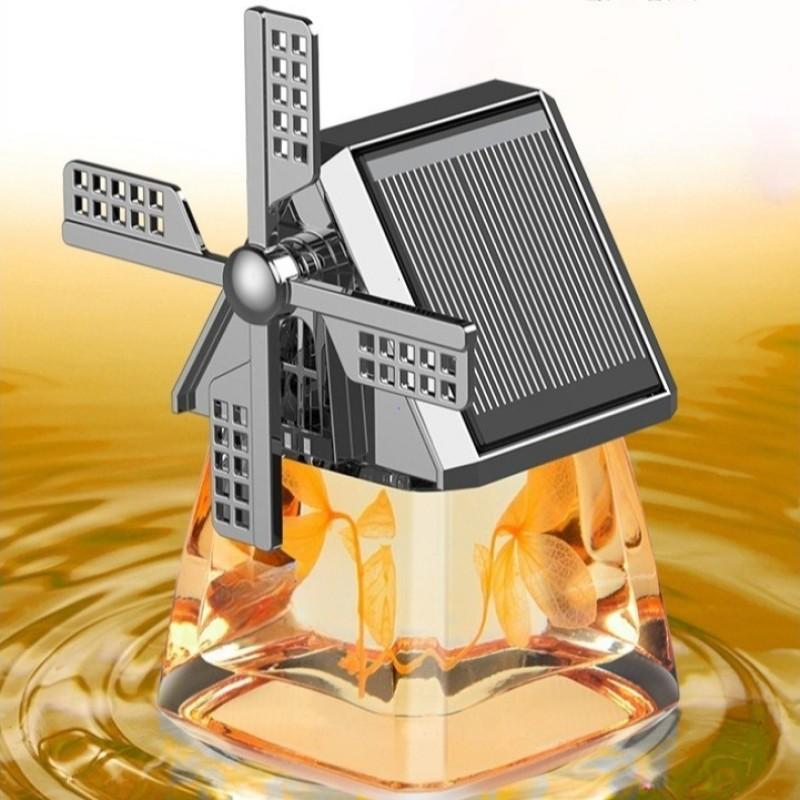 Car Dashboard Air Freshener Car Air Perfume Solar Aromatherapy Diffuser Windmill Design Interior Decoration