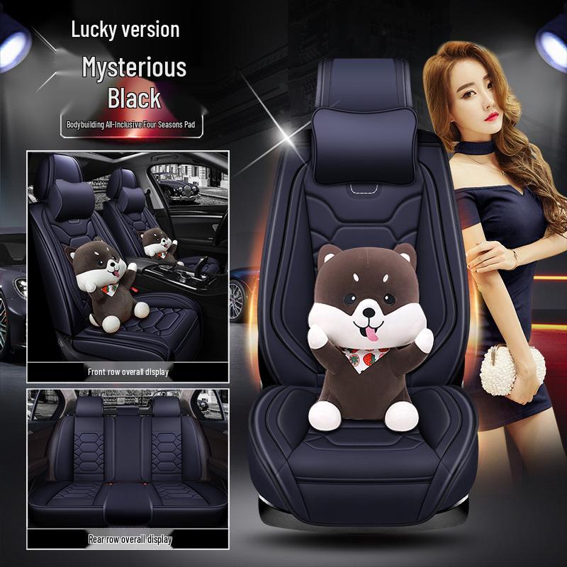 XDD Full Leather 9D Bodybuilding Car Seat Cushion - All-Season Sports Cover