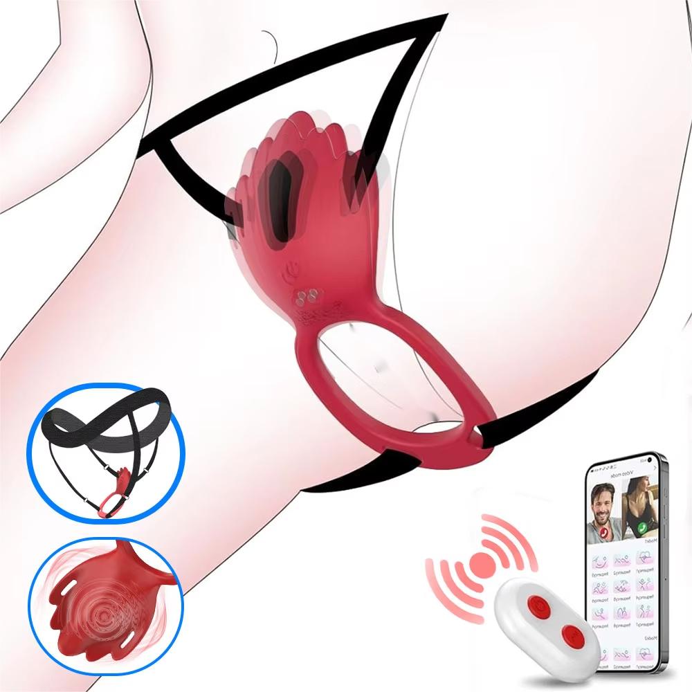 Wearable Panty Vibrator, 9 Vibration Modes Female Sex Toys, Vibrating Penis Ring Clitoral Stimulator, Couples Sex Toys