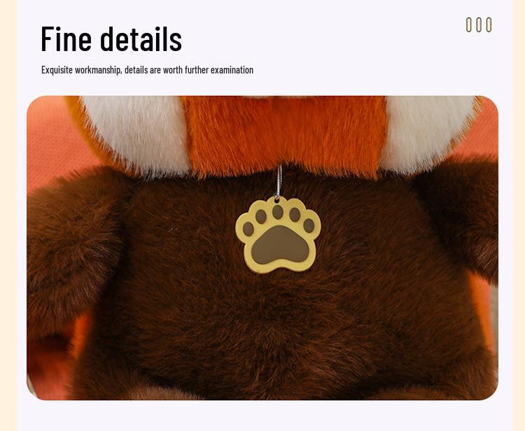 Cross-Border Raccoon Plush Toy - Soft & Cute Bear Pillow for Kids' Birthday