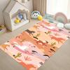 Kids' Playroom Rug Horse Patterned Area Rug Non Slip Mat for Children's Room Colorful Cartoon Design Easy To Clean Home Decor