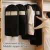 Clear View Clothes Dust Bag Thickened Waterproof Fabric For Hanging Garment Storage