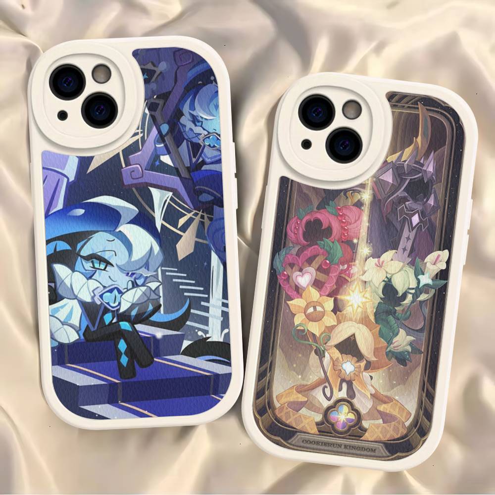 Mobile Game C-Cookie Run Kingdom Phone Case For IPhone 16 15 14 13 12 11 Pro Max Plus Soft Leather Cover