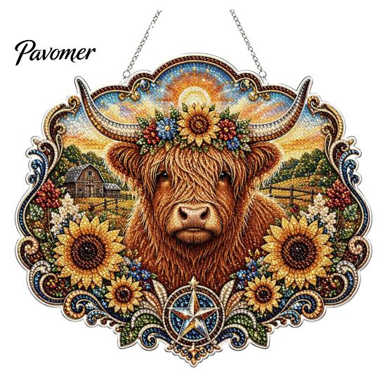 Rhinestone Wall Decor DIY Door Sign Kit, Halloween Pumpkin Flower Animal Pattern Office Art Kit Sign, Handmade Hanging Decoration Bedroom