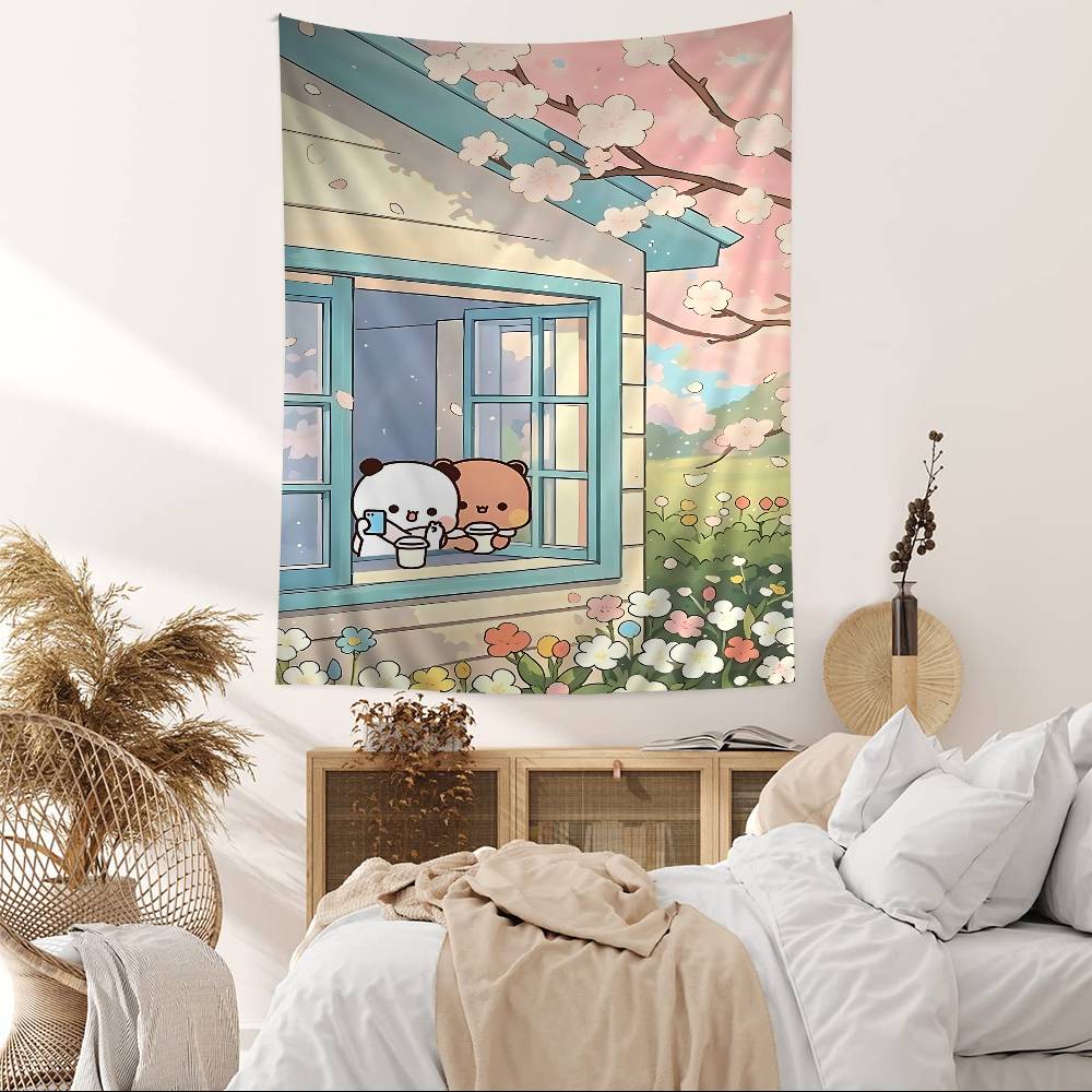 Bubu Dudu Cartoon Cartoon Tapestry Wall Hanging Decoration Household Home Decor