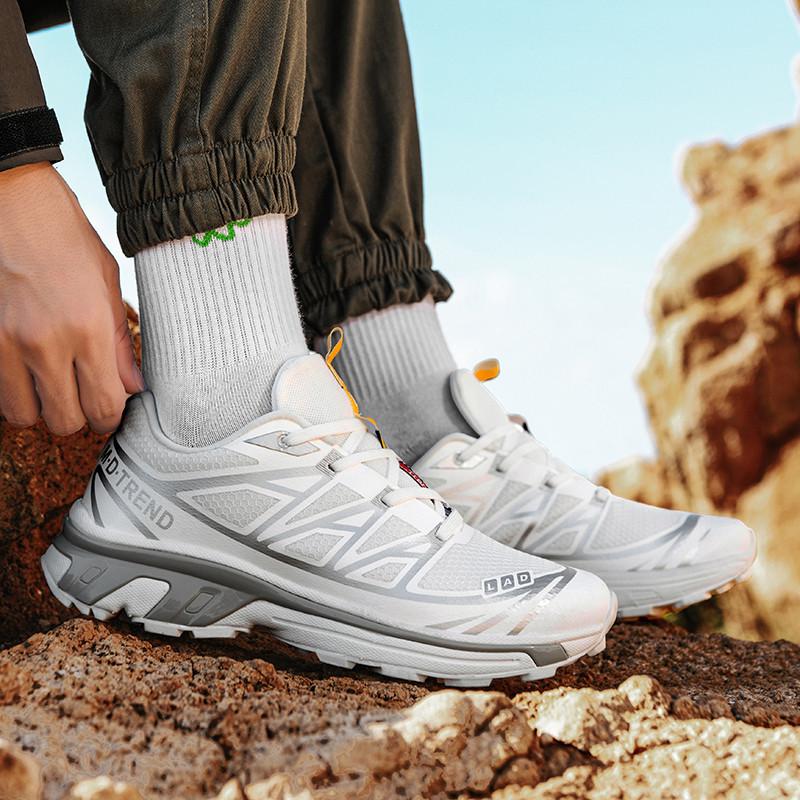 Men's and women's same low-top outdoor waterproof, non-slip and wear-resistant mountaineering shoes, off-road hiking cushioning sports shoes, casual a