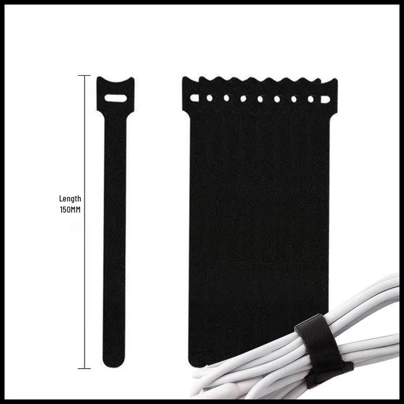 Hook & Loop Cable Ties: Earphone, Charging, Data Cable Organizer
