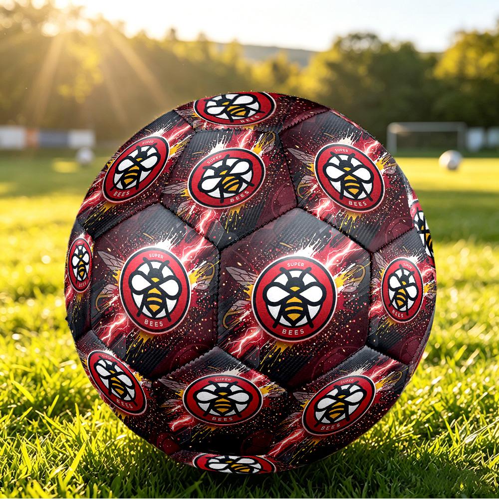 Brentford FootballPrinted Size 5 Soccer Bl, Anti Slip Adult Match Football Souvenir for Football Fans