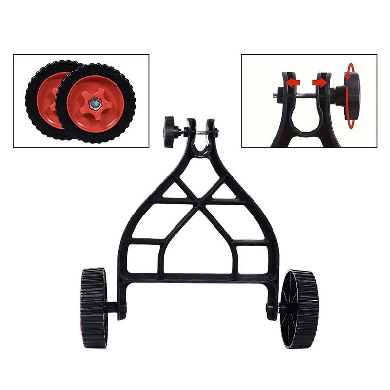 Adjustable Lawn Mower Support Wheel Attachment Garden Grass Trimmer Detachable Auxiliary Wheel Quick Change Power Tool
