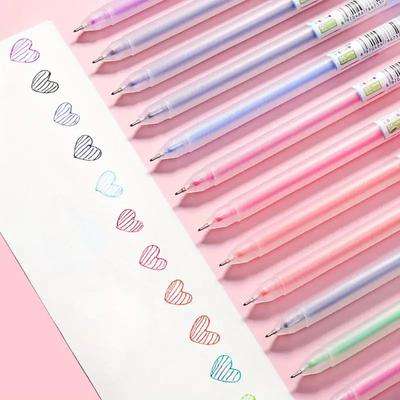 12 Colors Gel Pens Set – Smooth Writing, Vibrant Colors for Student Study, Diaries, Crafts, and Back To School
