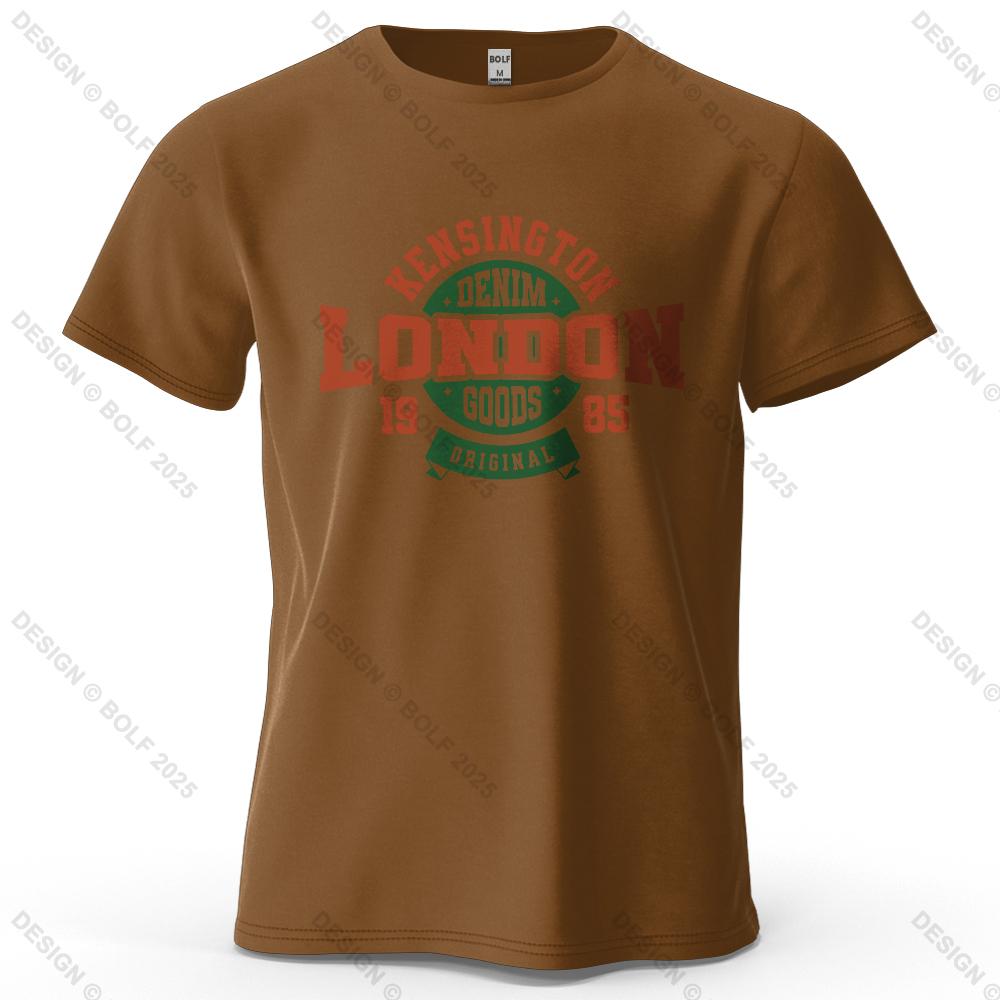 London 1985 Printed Men's T-Shirt 100% Cotton Oversized Vintage Classic Graphic Tees for Women Tops Tees Casual Streetwear