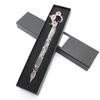 Glass Cherry blossom and flowing water pen, design, pink.