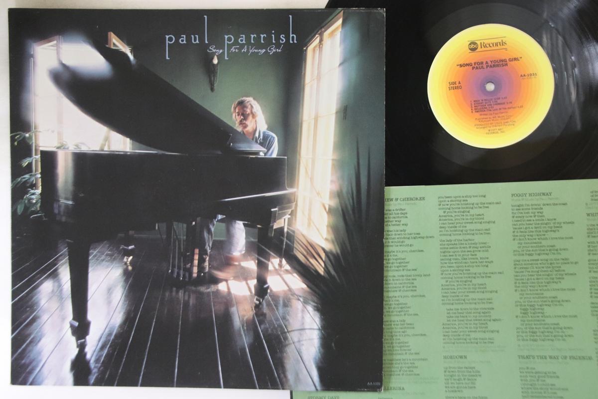 

LP Record PAUL PARRISH - Song For A Young Girl AA1031 ABC 1977 US Rock Used
