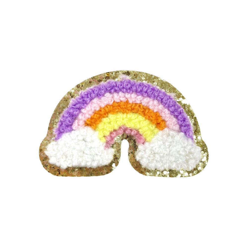 Colorful DIY Chenille Stickers: Stars, Hearts, Rainbow, Lightning & Flowers