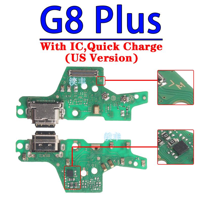 Usb Dock Charger Connector for Motorola Moto G6 G7 G8 Power Plus Play Lite Us Brazil Version Charging Board Module Flex Ports