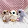 Cute Owl Plush Doll With Short Plush Material For Backpack Charm And Collectible