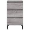 Nightstand Gray Sonoma 40 x 35 x 70 cm Engineered Wood