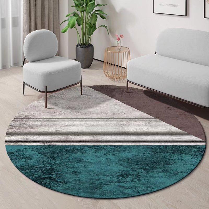 Non-slip Geometric Rotundity Carpet Soft Abstract Rug for Living Room Bedroom Washable Kids Home Decor