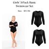 Set de 3 piese costume de baie de bază pentru fete, Orice sezon 6360-036-pak3 HC