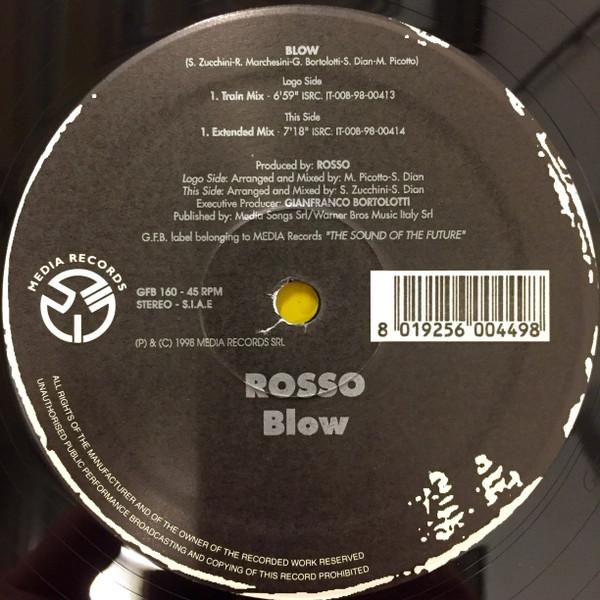 

12inch Record ROSSO - Blow GFB160 GFB Records 1999 Italy Dance & Electronica Used