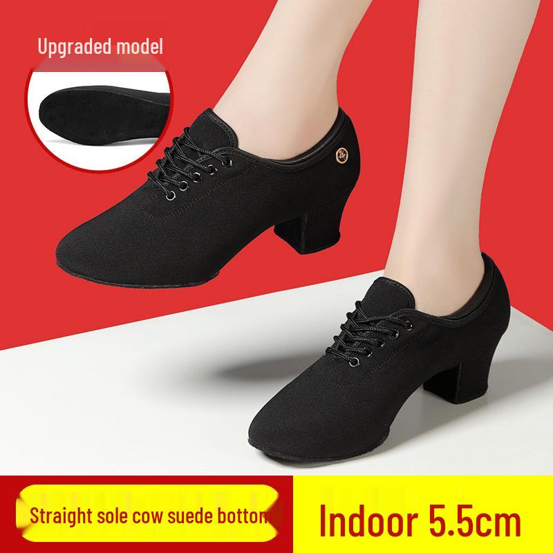 Women's Latin & Ballroom Dance Shoes - Soft Sole, Breathable, Lightweight, Ideal for Teachers, Training & Square Dance.