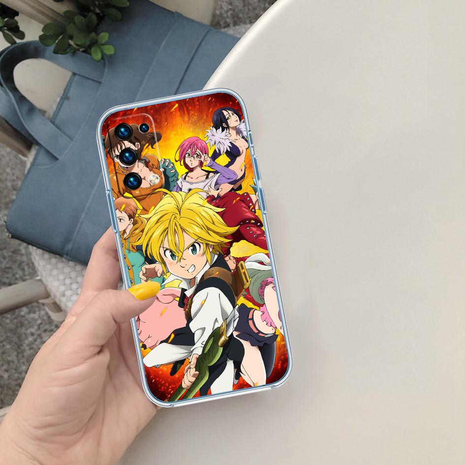 LO85 S-Seven D-Deadly Sin Soft Shell Transparent Phone Case for Motorola Moto G7 G8 G9 G84 G85 G73 G24 G15 Z2 Play Power Plus