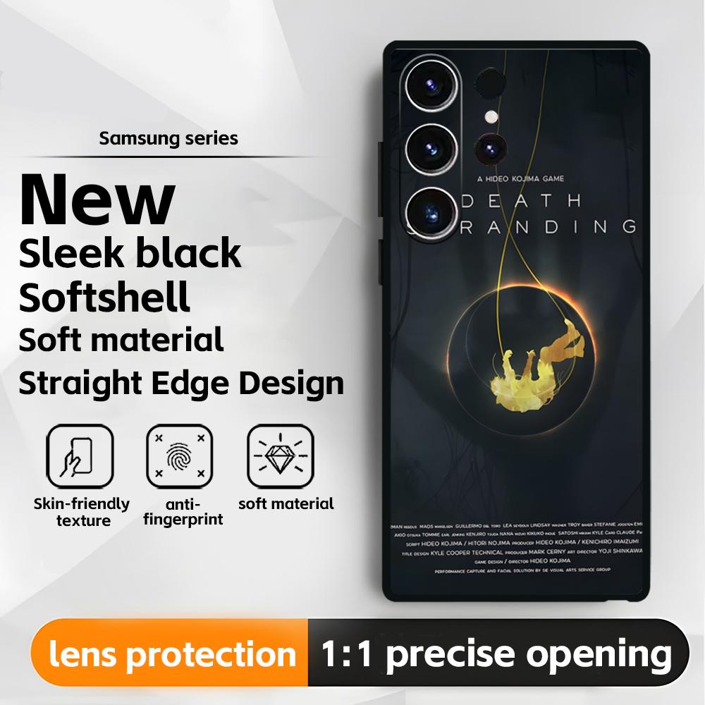 hot game D-Death S-Stranding Phone Case For Samsung Galaxy S25 S24 S23 S22 S21 S20 Plus Ultra Note20 Soft Black