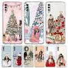 Phone Case For Samsung A14 A50 A70 A30 A40 A20E A10 A10S A20S A02S A04S A12 A22 A32 A34 A42 A52 5G A54 Christmas Art Girls Cover