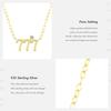 MODIAN 925 Sterling Silber Glückszahl 777 Anhänger Halskette Gold Farbe Halskette Für Frauen Edlen Schmuck Jahrestag Geschenk