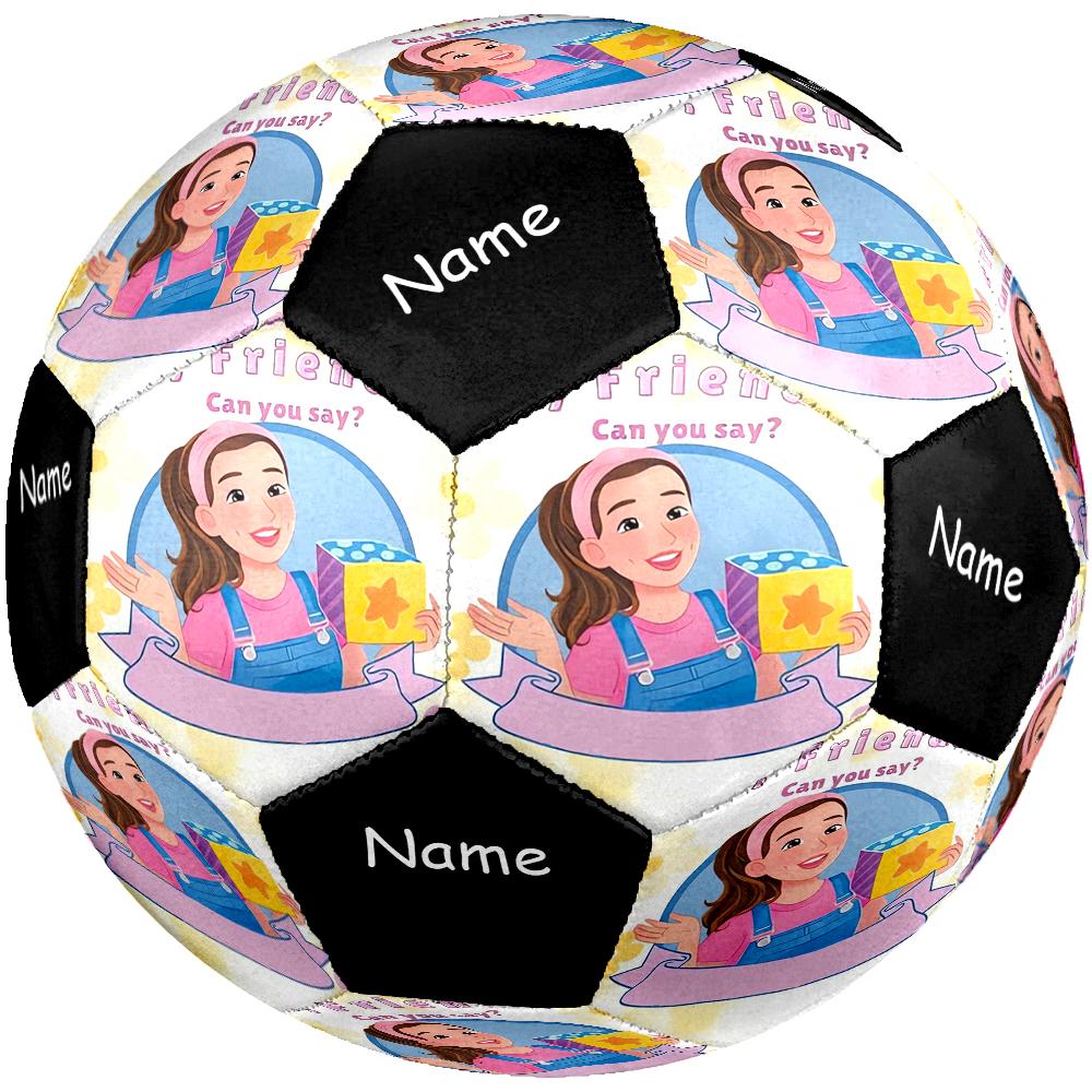 Nome Personalizzato Sig.ra. Pallone da Calcio Tema Rachel Taglia 5, Adatto Sia per Partite Indoor che Outdoor, un Regalo Adatto a Tutti.