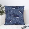 Space Whale Shark Square Pillow Cases Starry Whale Sharks Cushion Covers Awesome Zipper Decor Pillowcase for Home 4545cm