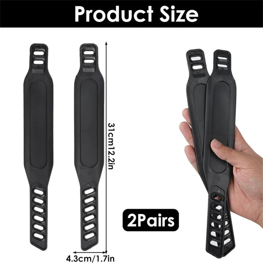 4pcs Exercise Bike Belts Adjustable Length Bicycle Pedal Straps For More Stationary Cycling Fix Bands Tape