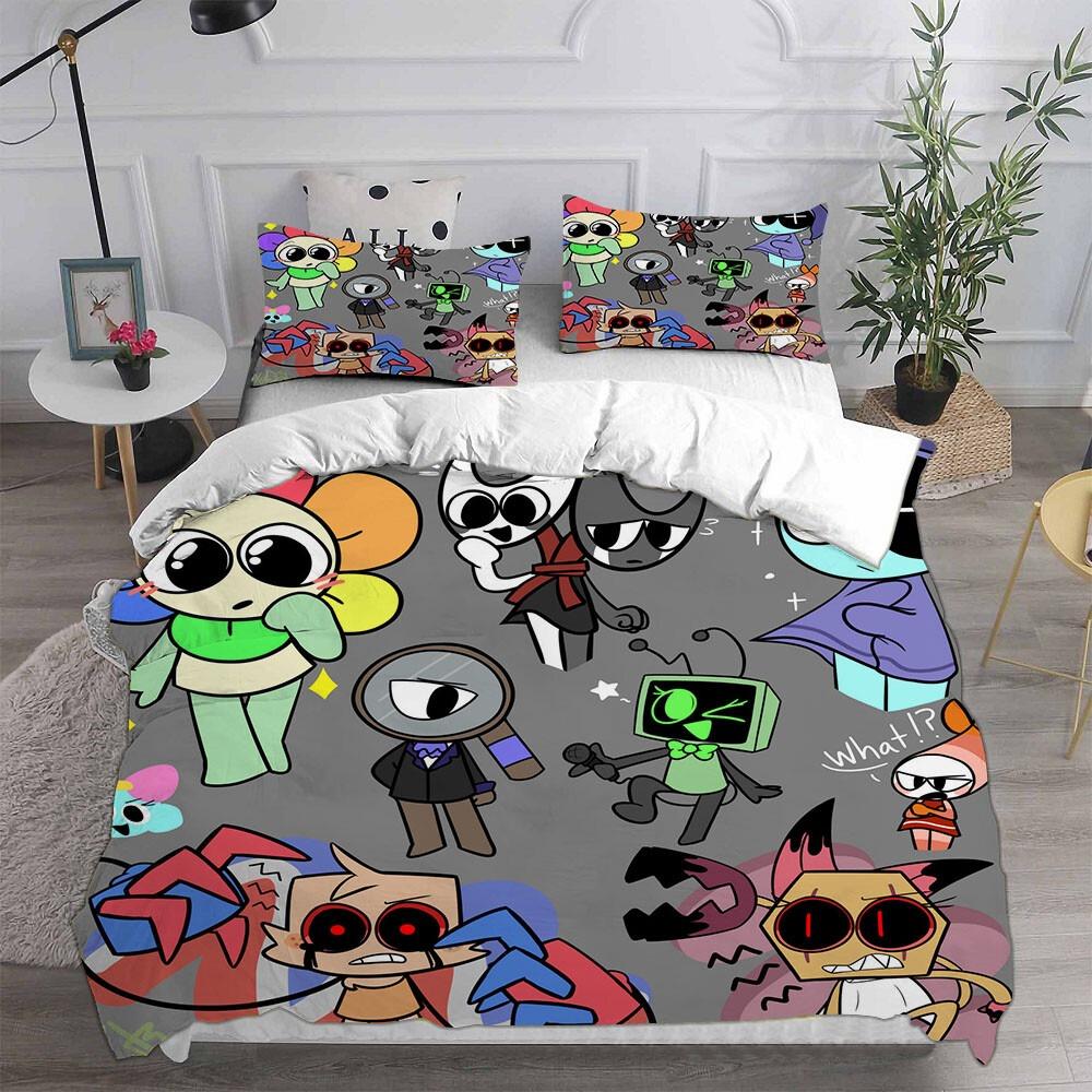 Dandy's World Duvet Cover Pillowcase Bedding Set Adult Boy Girl Bedroom Decoration Children Gift Single Double Large Size
