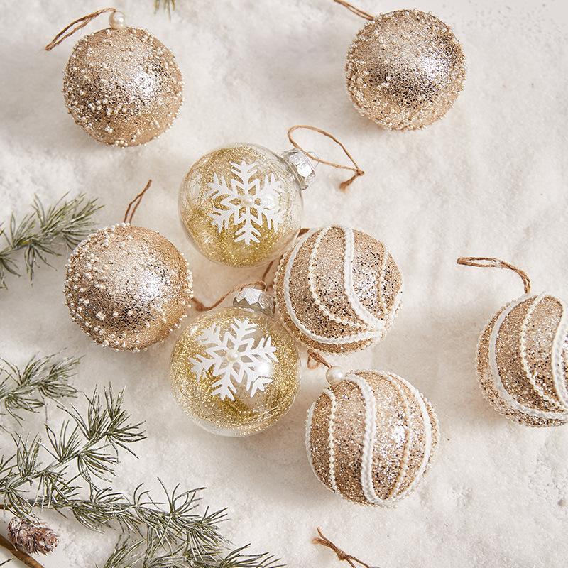 Christmas Decorations, Christmas Tree Transparent Balls, DIY Small Hanging Accessories, High-end Atmosphere Scene Layout Props