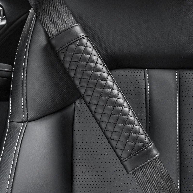 

Універсальний автомобільний чохол для ременя безпеки Автомобільний стильний ремінь для сидіння Накладка для подушки Автомобільні аксесуари чорний