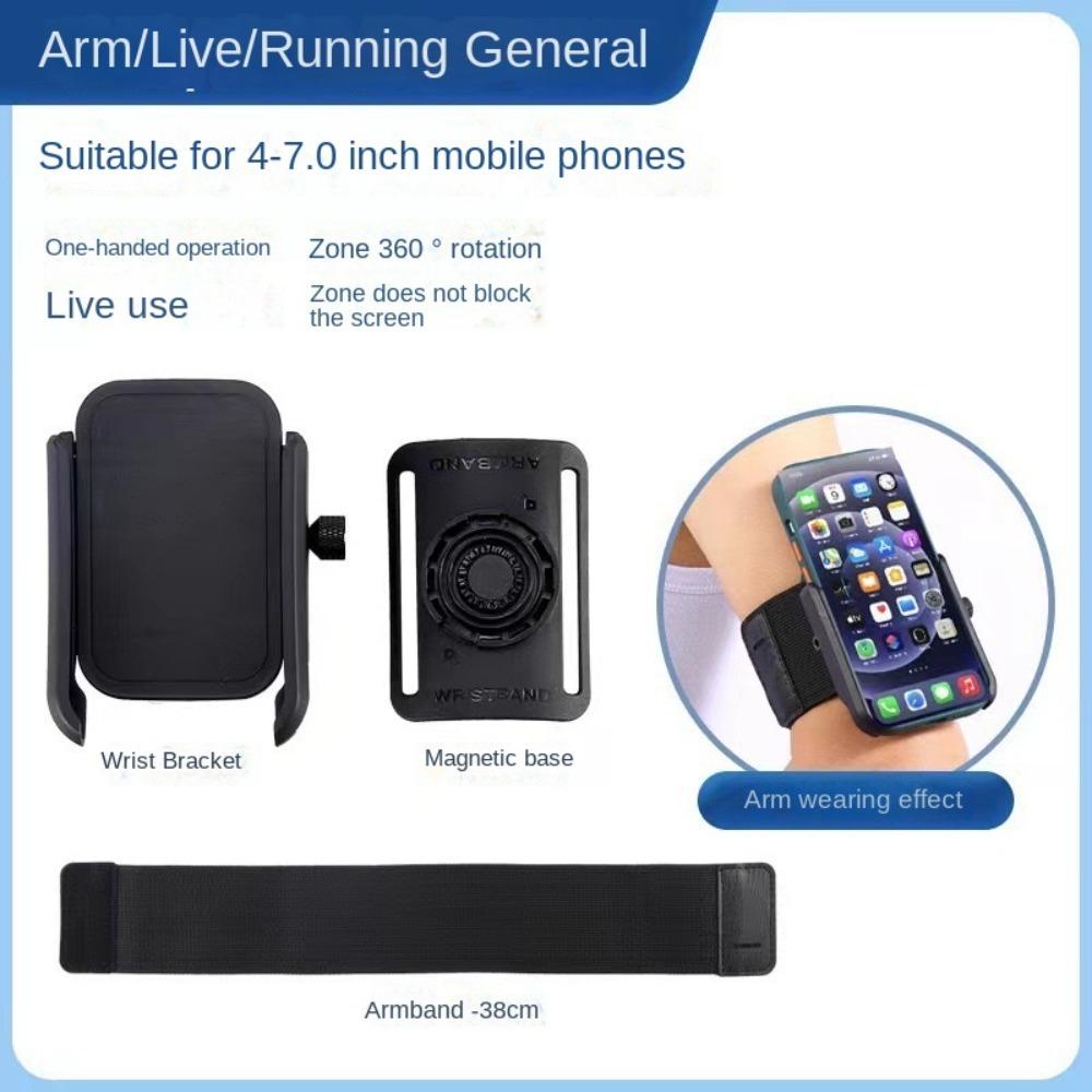 360 Rotatable Wristband Phone Holder Armband Comfortable Workout Wrist Phone Holder  Jogging